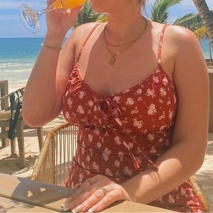 Shein floral midi dress